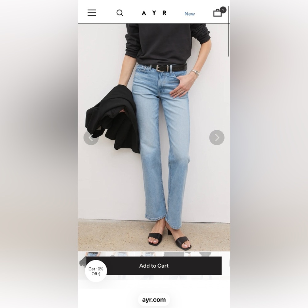 AYR Women's The Roadie Jeans in Ghost Ranch size 26L